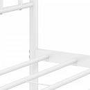 vidaXL fehér fém ágykeret fej- és lábtámlával 120 x 190 cm