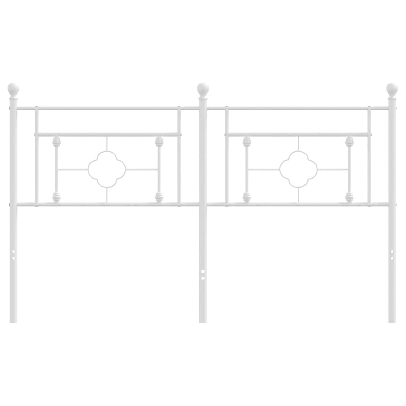 vidaXL fehér fém fejtámla 160 cm