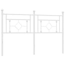 vidaXL fehér fém fejtámla 160 cm