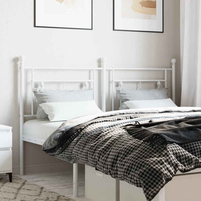 vidaXL fehér fém fejtámla 160 cm