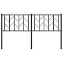 vidaXL fekete fém csere fejtámla 150 cm