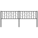 vidaXL fekete fém fejtámla 200 cm