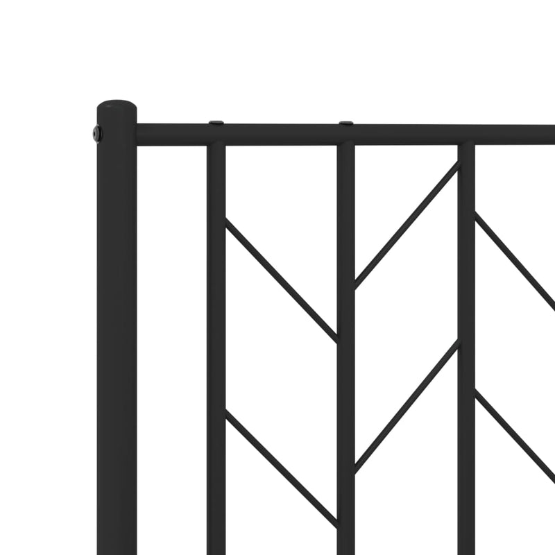 vidaXL fekete fém fejtámla 200 cm