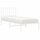 vidaXL fehér fém ágykeret fejtámlával 80x200 cm