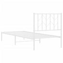 vidaXL fehér fém ágykeret fejtámlával 80x200 cm