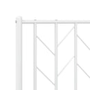 vidaXL fehér fém ágykeret fejtámlával 80x200 cm
