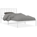 vidaXL fehér fém ágykeret fejtámlával 107x203 cm