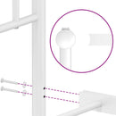 vidaXL fehér fém ágykeret fej- és lábtámlával 160 x 200 cm