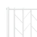vidaXL fehér fém ágykeret fej- és lábtámlával 183 x 213 cm