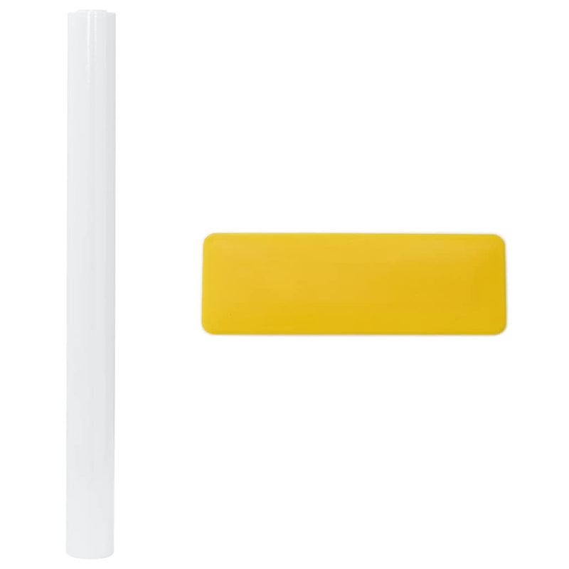 vidaXL 5 db matt fehér PVC statikus ablakfólia