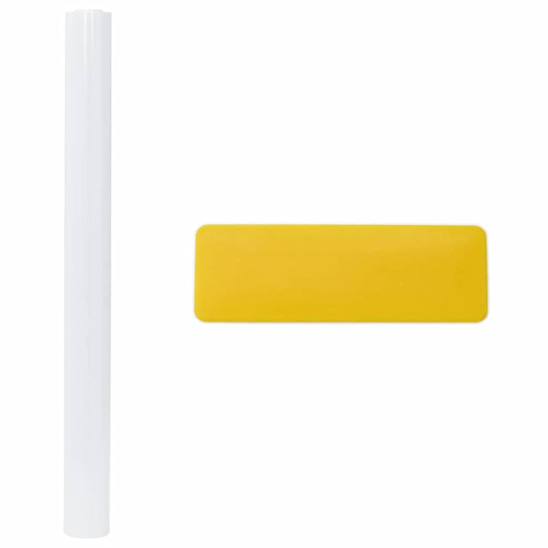 vidaXL 5 db matt fehér PVC statikus ablakfólia