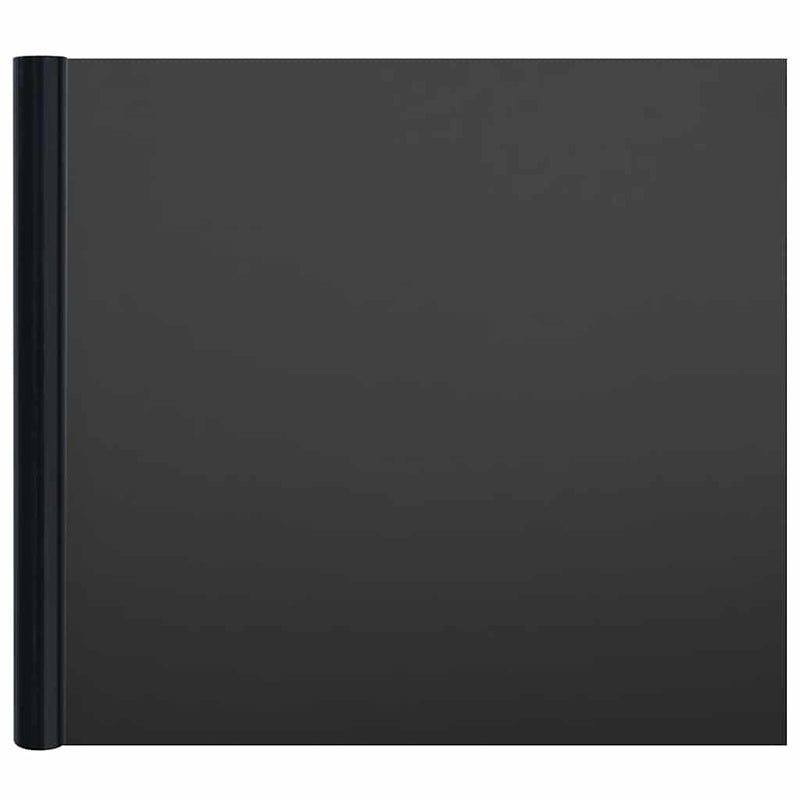 vidaXL 3 db matt fekete PVC statikus ablakfólia