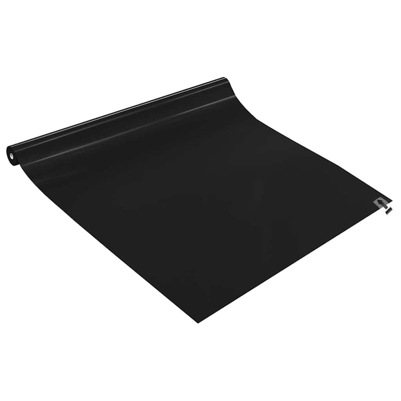 vidaXL 3 db matt fekete PVC statikus ablakfólia