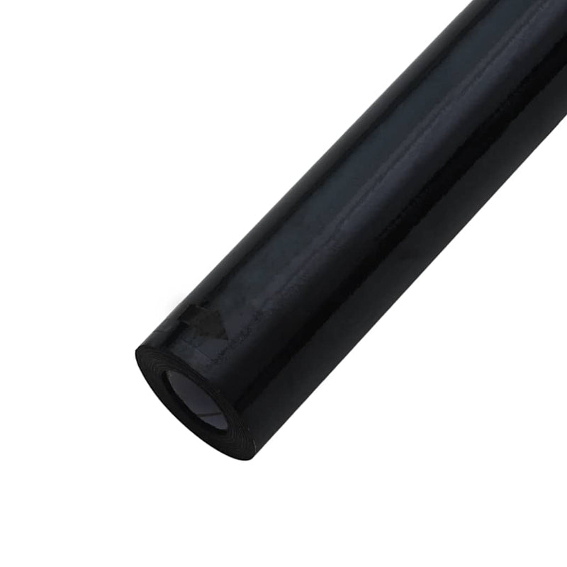 vidaXL 3 db matt fekete PVC statikus ablakfólia