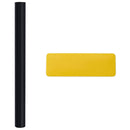 vidaXL 5 db matt fekete PVC statikus ablakfólia