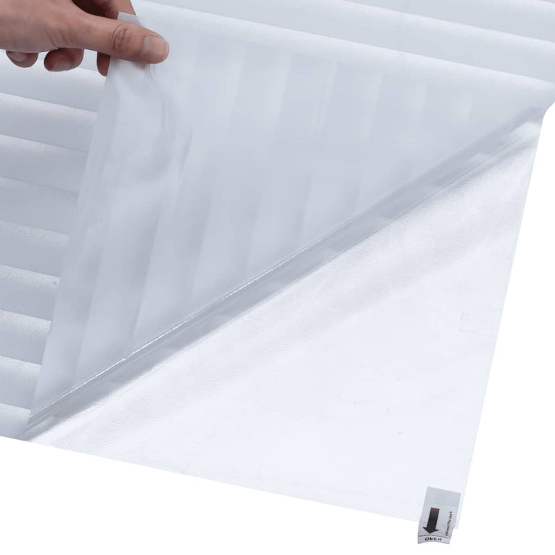 vidaXL 4 db matt csíkos mintás PVC ablakfólia