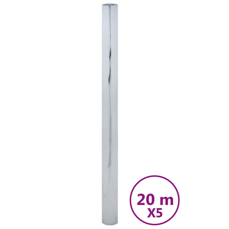 vidaXL 5 db ezüst PVC fényvisszaverő statikus napsugárzás elleni fólia