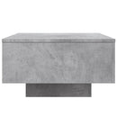 vidaXL betonszürke szerelt fa dohányzóasztal 55x55x31 cm