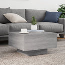 vidaXL szürke sonoma színű szerelt fa dohányzóasztal 55x55x31 cm
