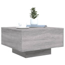 vidaXL szürke sonoma színű szerelt fa dohányzóasztal 55x55x31 cm