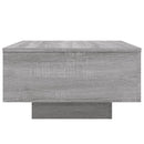 vidaXL szürke sonoma színű szerelt fa dohányzóasztal 55x55x31 cm