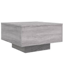 vidaXL szürke sonoma színű szerelt fa dohányzóasztal 55x55x31 cm
