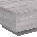 vidaXL szürke sonoma színű szerelt fa dohányzóasztal 55x55x31 cm