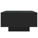 vidaXL fekete dohányzóasztal LED-lámpákkal 55 x 55 x 31 cm