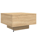 vidaXL sonoma tölgy színű dohányzóasztal LED-lámpákkal 55 x 55 x 31 cm