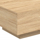 vidaXL sonoma tölgy színű dohányzóasztal LED-lámpákkal 55 x 55 x 31 cm