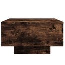 vidaXL füstös tölgy színű dohányzóasztal LED-lámpákkal 55 x 55 x 31 cm