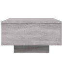 vidaXL szürke sonoma színű dohányzóasztal LED-lámpákkal 55x55x31 cm