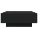 vidaXL fekete szerelt fa dohányzóasztal 80 x 80 x 31 cm