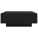 vidaXL fekete szerelt fa dohányzóasztal 80 x 80 x 31 cm