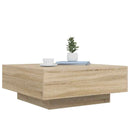 vidaXL sonoma tölgy színű szerelt fa dohányzóasztal 80 x 80 x 31 cm