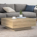 vidaXL sonoma tölgy színű szerelt fa dohányzóasztal 80 x 80 x 31 cm