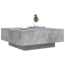 vidaXL betonszürke szerelt fa dohányzóasztal 80 x 80 x 31 cm