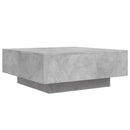 vidaXL betonszürke szerelt fa dohányzóasztal 80 x 80 x 31 cm