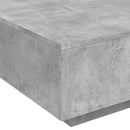 vidaXL betonszürke szerelt fa dohányzóasztal 80 x 80 x 31 cm