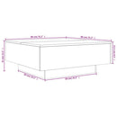 vidaXL betonszürke szerelt fa dohányzóasztal 80 x 80 x 31 cm