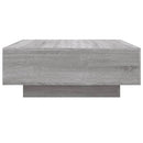 vidaXL szürke sonoma színű szerelt fa dohányzóasztal 80 x 80 x 31 cm