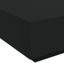 vidaXL fekete dohányzóasztal LED-lámpákkal 80 x 80 x 31 cm