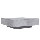 vidaXL betonszürke szerelt fa dohányzóasztal 100x100x31 cm