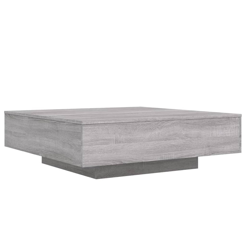 vidaXL szürke sonoma színű szerelt fa dohányzóasztal 100 x 100 x 31 cm