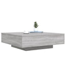 vidaXL szürke sonoma színű szerelt fa dohányzóasztal 100 x 100 x 31 cm