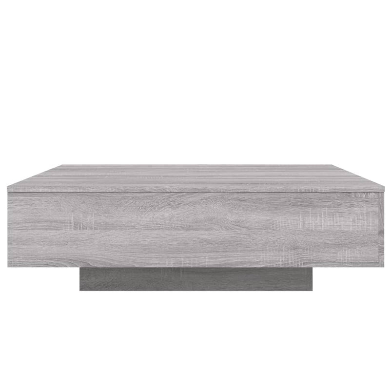 vidaXL szürke sonoma színű szerelt fa dohányzóasztal 100 x 100 x 31 cm