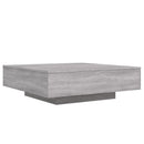 vidaXL szürke sonoma színű szerelt fa dohányzóasztal 100 x 100 x 31 cm