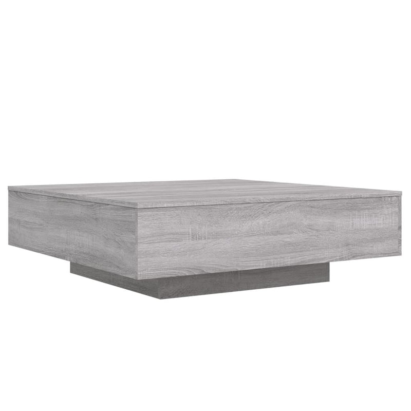 vidaXL szürke sonoma színű szerelt fa dohányzóasztal 100 x 100 x 31 cm