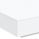 vidaXL fehér dohányzóasztal LED-lámpákkal 100 x 100 x 31 cm