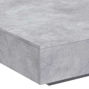 vidaXL betonszürke dohányzóasztal LED-lámpákkal 100 x 100 x 31 cm